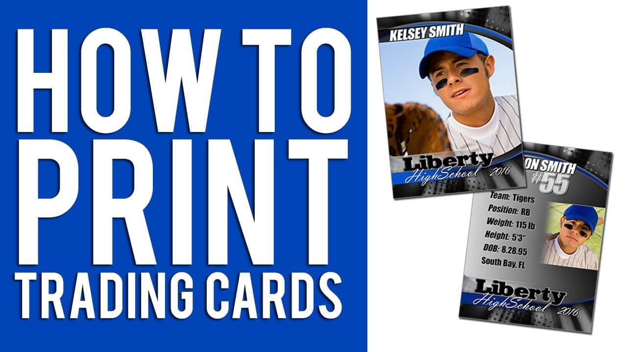 How To Print Custom Trading Cards Tutorial Pertaining To Soccer Trading Card Template