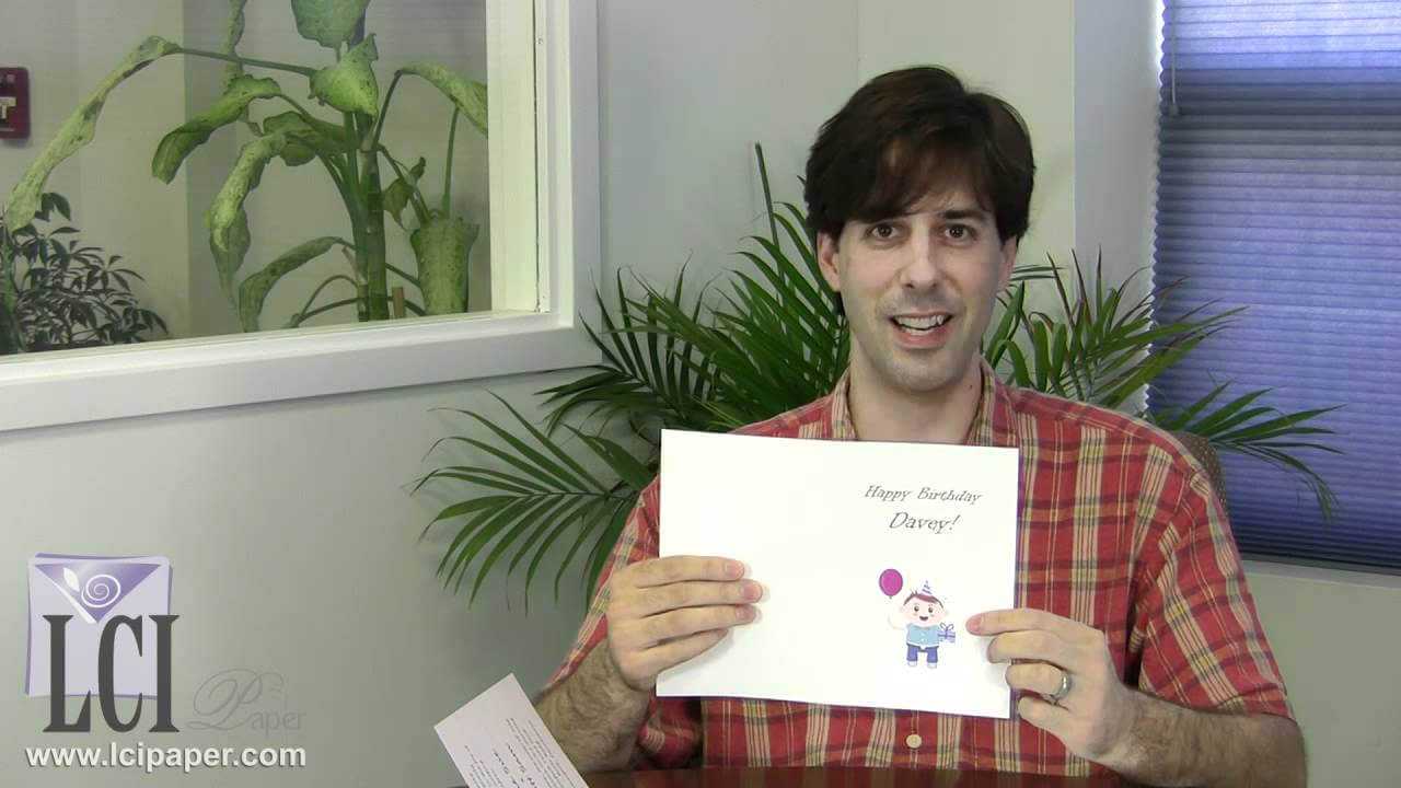 How To Print Half Fold Greeting Cards At Home Inside Half Fold Card Template Professional 