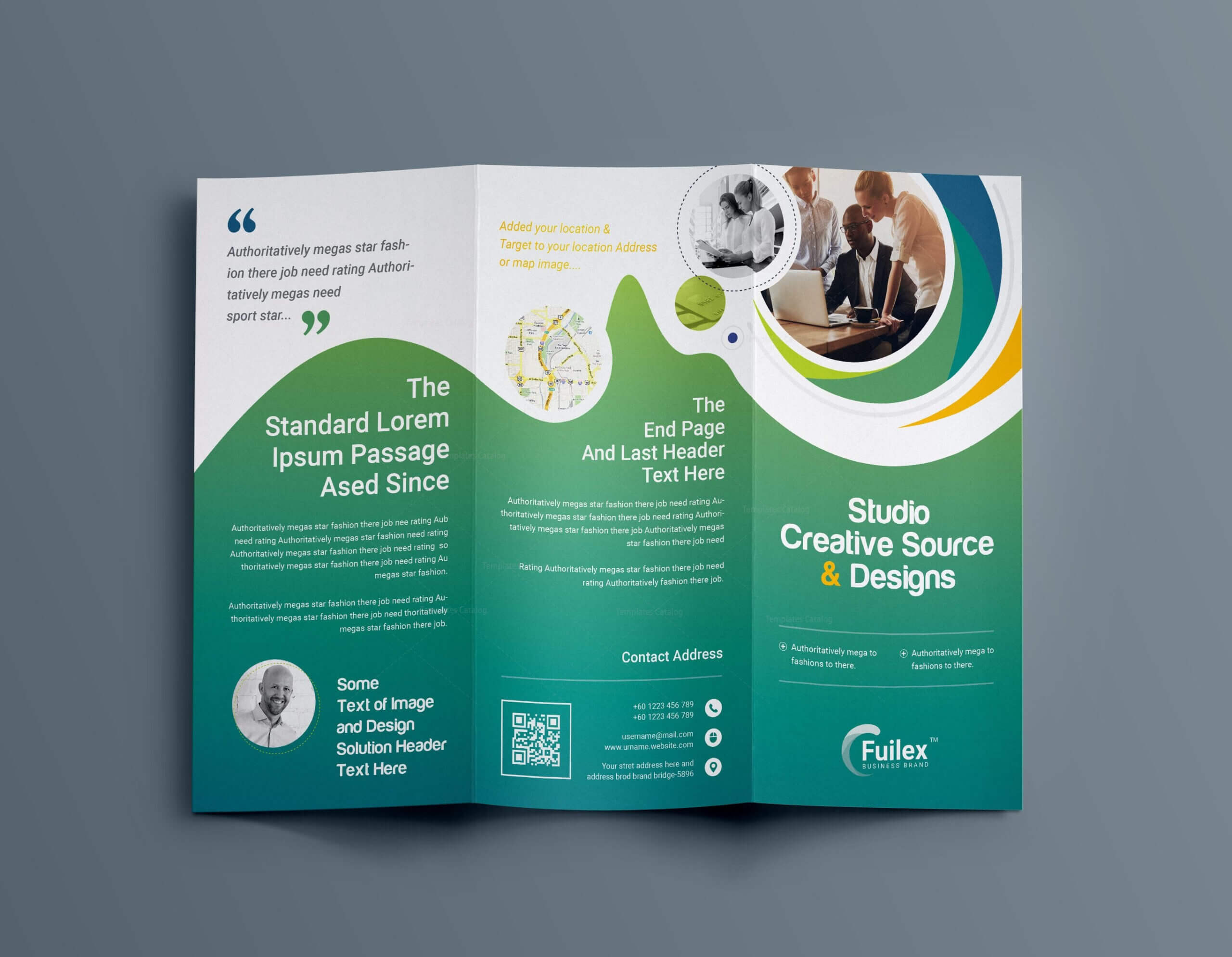 Hypnosis Professional Tri Fold Brochure Template 001203 With Regard To Brochure 3 Fold Template Psd