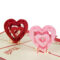 I Love You" Red Heart Design Handmade Creative Kirigami Throughout Heart Pop Up Card Template Free