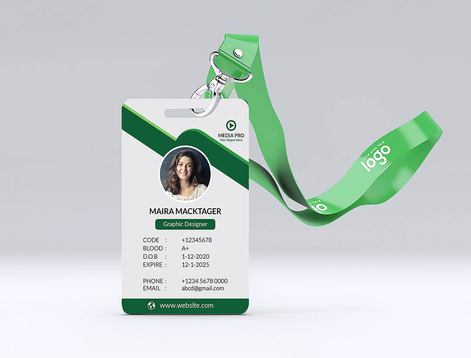 Id Card Free Mockup | Free Mockup For Id Card Design Template Psd Free Download