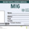 Identity A Secret Agent Of Mi 6 Stock Vector – Illustration With Regard To Mi6 Id Card Template