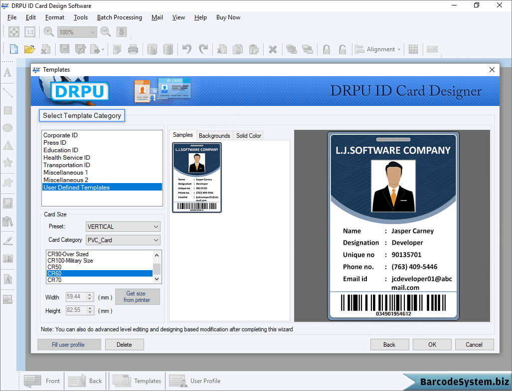 Identity Card Software Design Student Employee Faculty Photo Inside Faculty Id Card Template