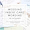 Insert Card Wording Samples | The Wedding Stationery Guide Within Wedding Hotel Information Card Template