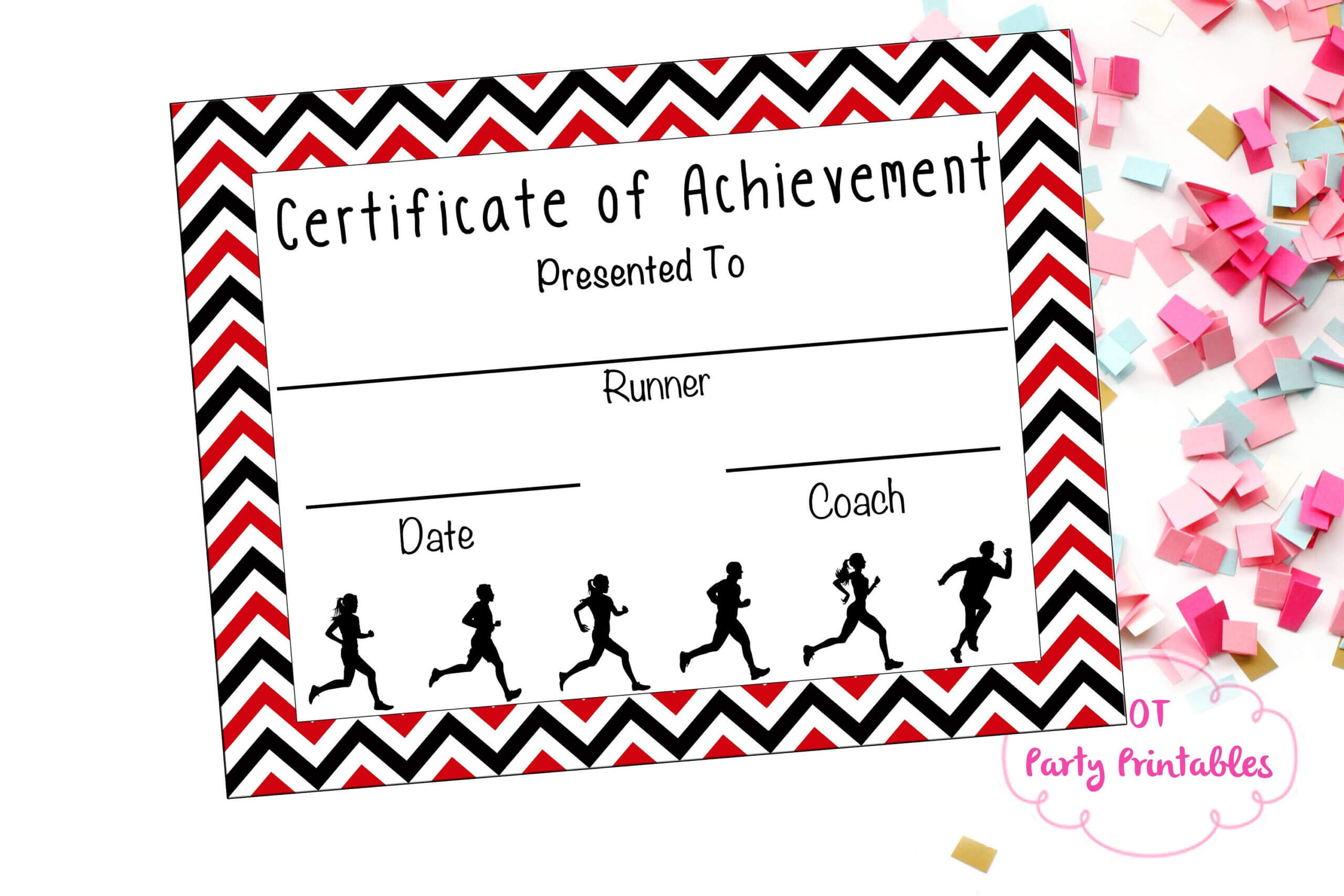 Instant Download – Cross Country Certificate – Track And Field – Running  Certificate – Jog A Thon Printable – Running Achievement Intended For Track And Field Certificate Templates Free