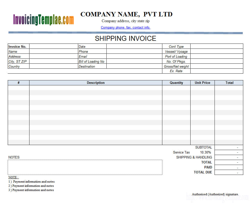 Invoice Template With Credit Card Payment Option with Credit Card Bill