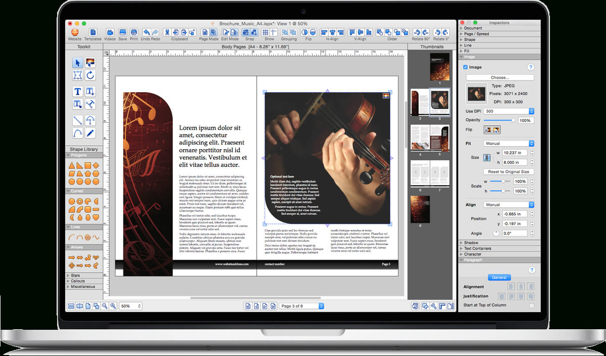 Istudio Publisher • Page Layout Software For Desktop Regarding Mac Brochure Templates