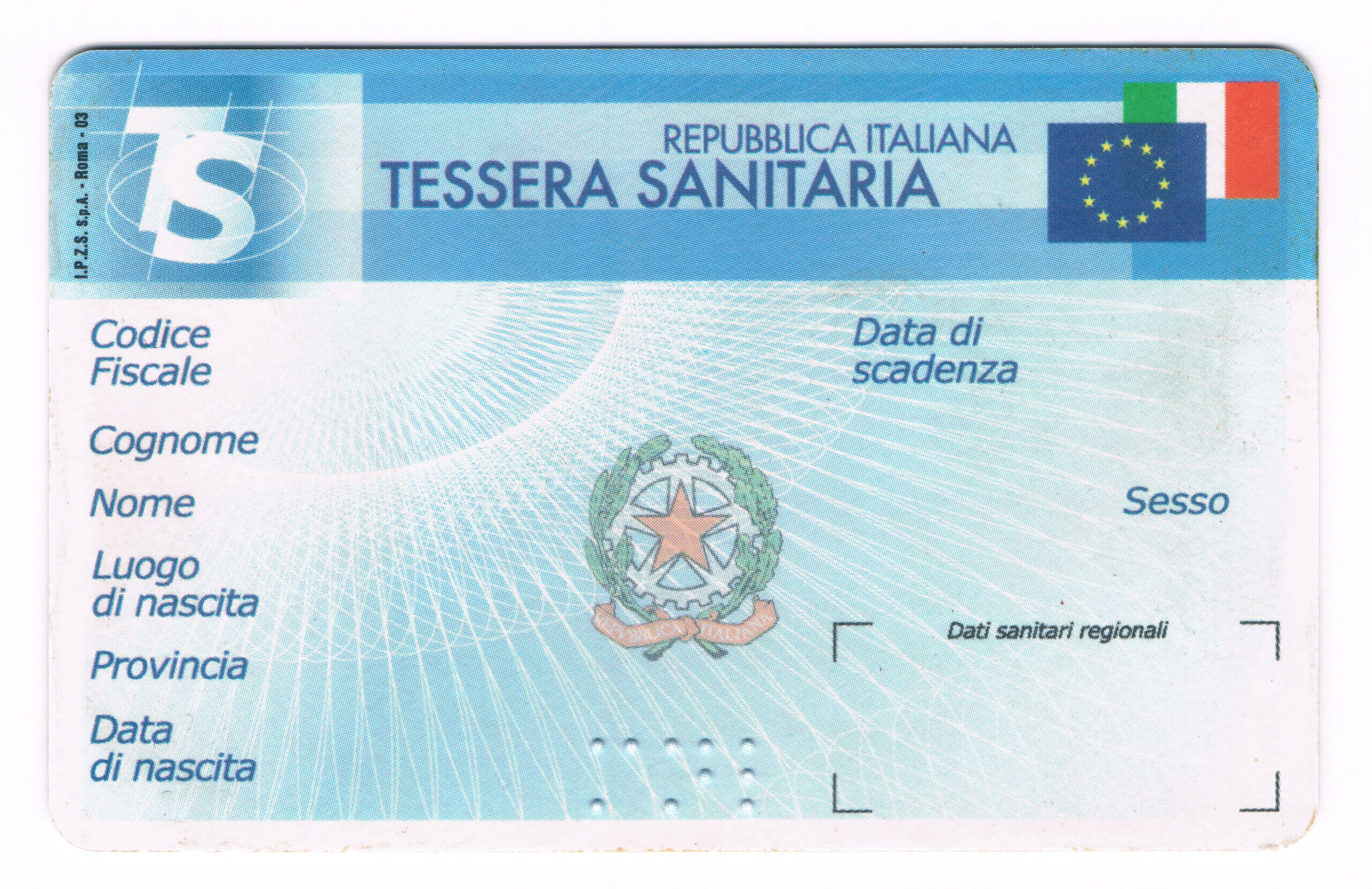 Italian Health Insurance Card – Wikipedia Inside Social Security Card Template Free