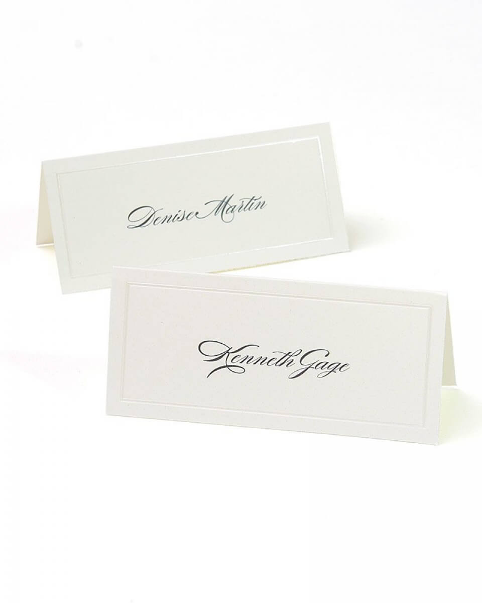 Ivory Pearl Border Printable Place Cards Intended For Gartner Studios Place Cards Template