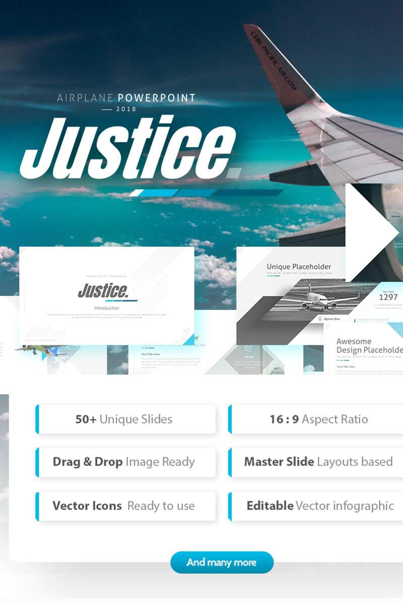 Justice – Airplane Powerpoint Template Powerpoint Template Inside Powerpoint Templates Tourism