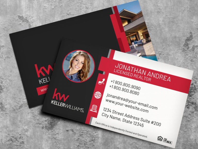 Keller Williams Business Card Template Bc19702Kw Nusacreative with