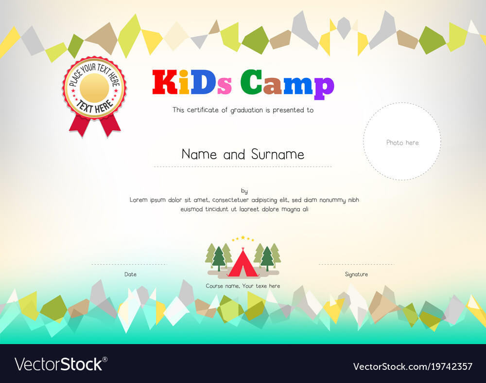 Kids Award Template – Calep.midnightpig.co Regarding Gymnastics Certificate Template