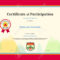 Kids Diploma Or Certificate Of Participation Template With Colorful.. With Regard To Certification Of Participation Free Template