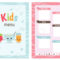 Kids Menu Card With Cartoon Food And. Cute Colorful Kids Meal.. Pertaining To Credit Card Template For Kids