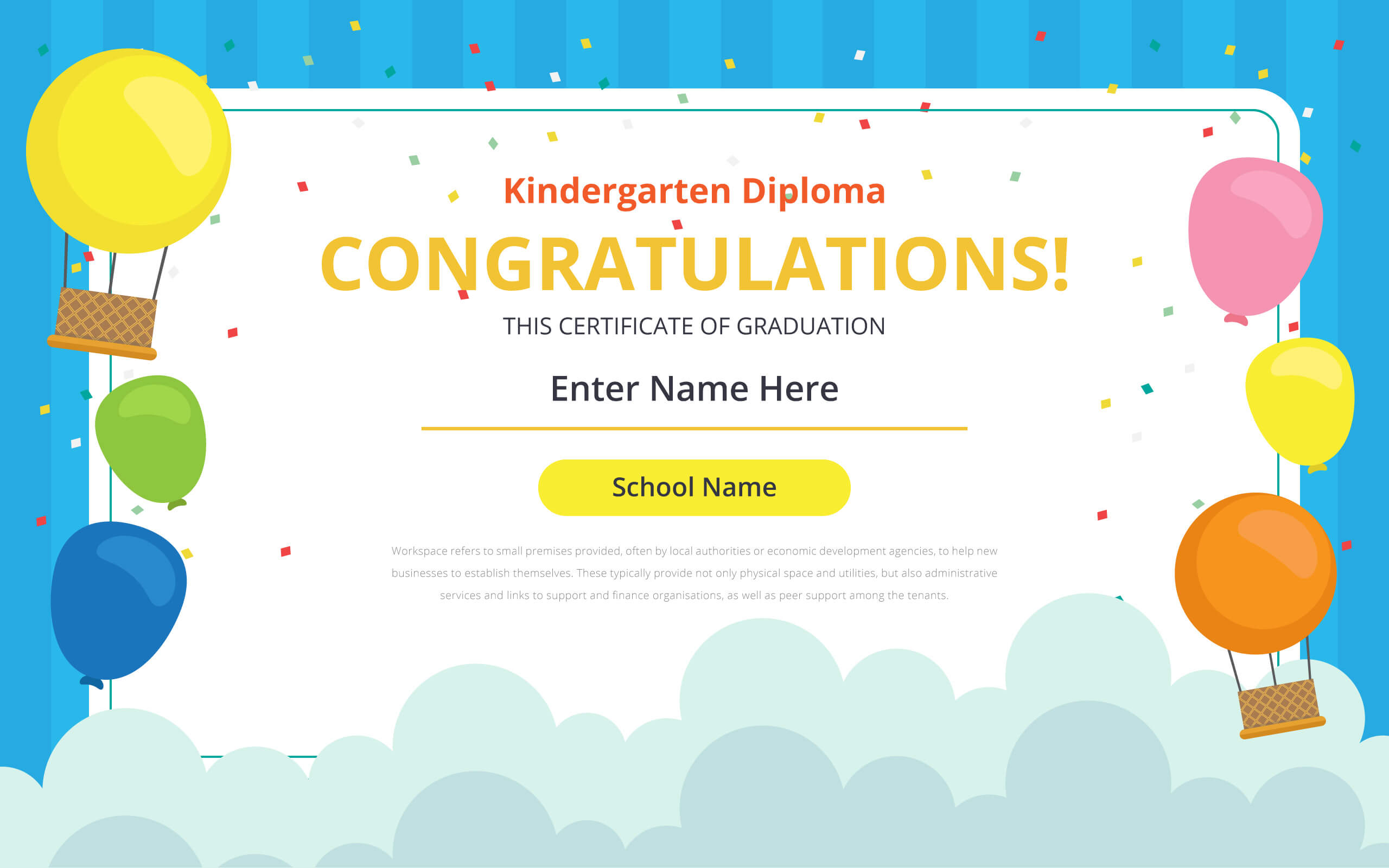 Kindergarten Certificate Free Vector Art – (29 Free Downloads) Regarding Fun Certificate Templates