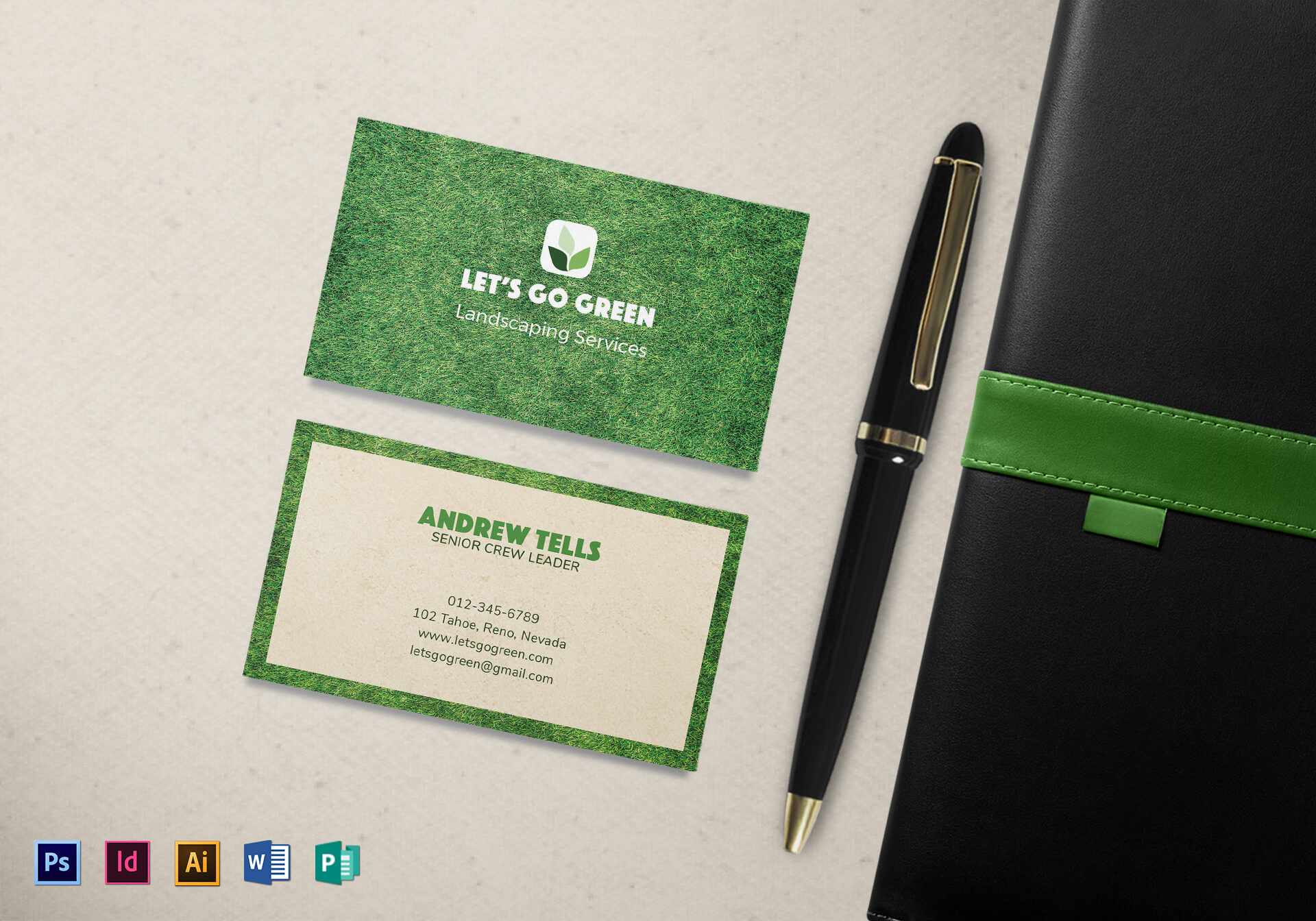Landscaping Business Card Template Pertaining To Landscaping Business Card Template