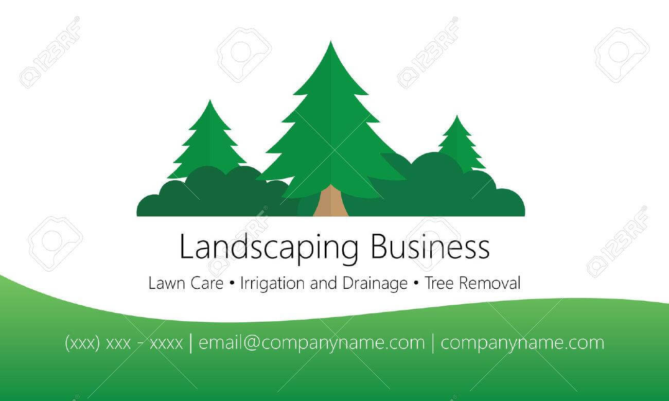 Landscaping Business Card Template Within Landscaping Business Card Template