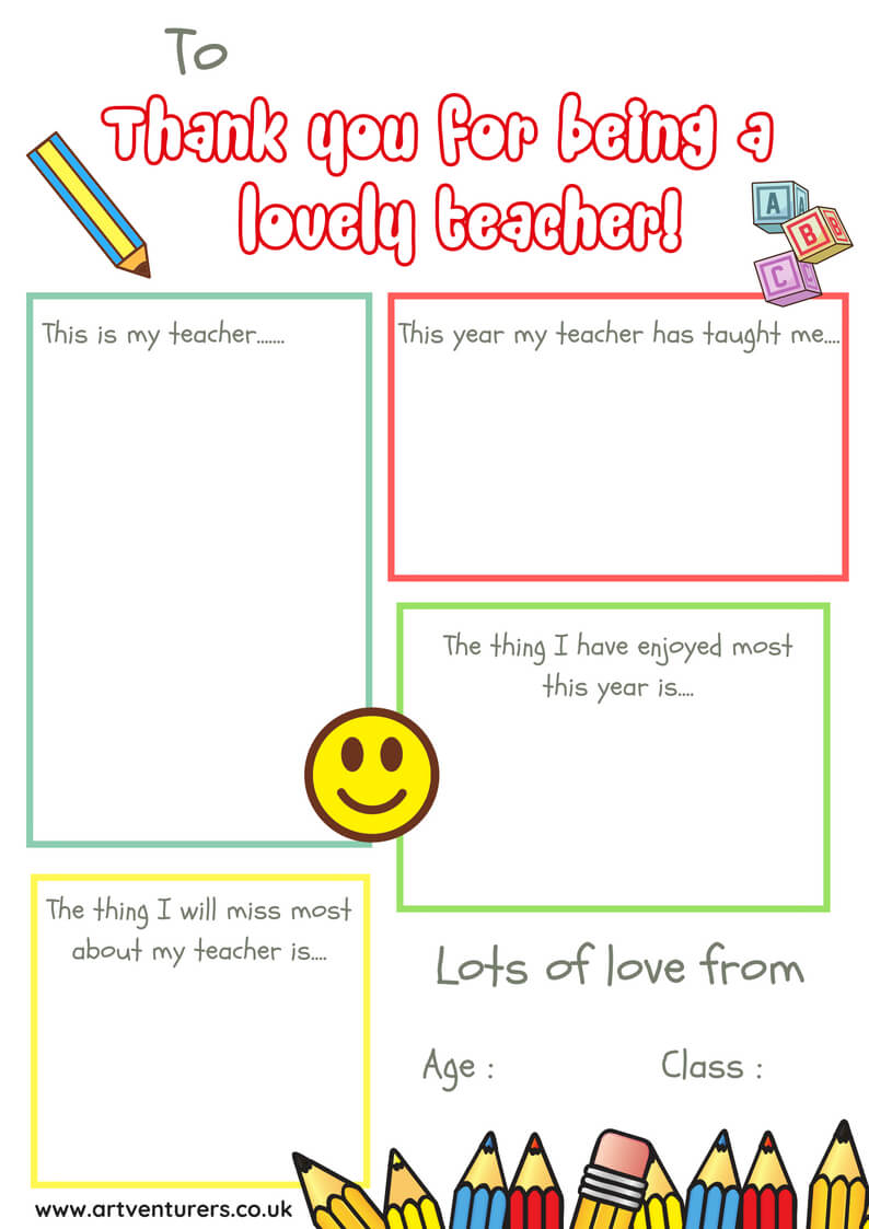 Last Minute Teacher Gift/card Idea! – Intended For Thank You Card For Teacher Template