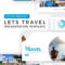 Lets Travel Powerpoint Template With Tourism Powerpoint Template