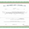 Llc Membership Certificate – Free Template For Ownership Certificate Template