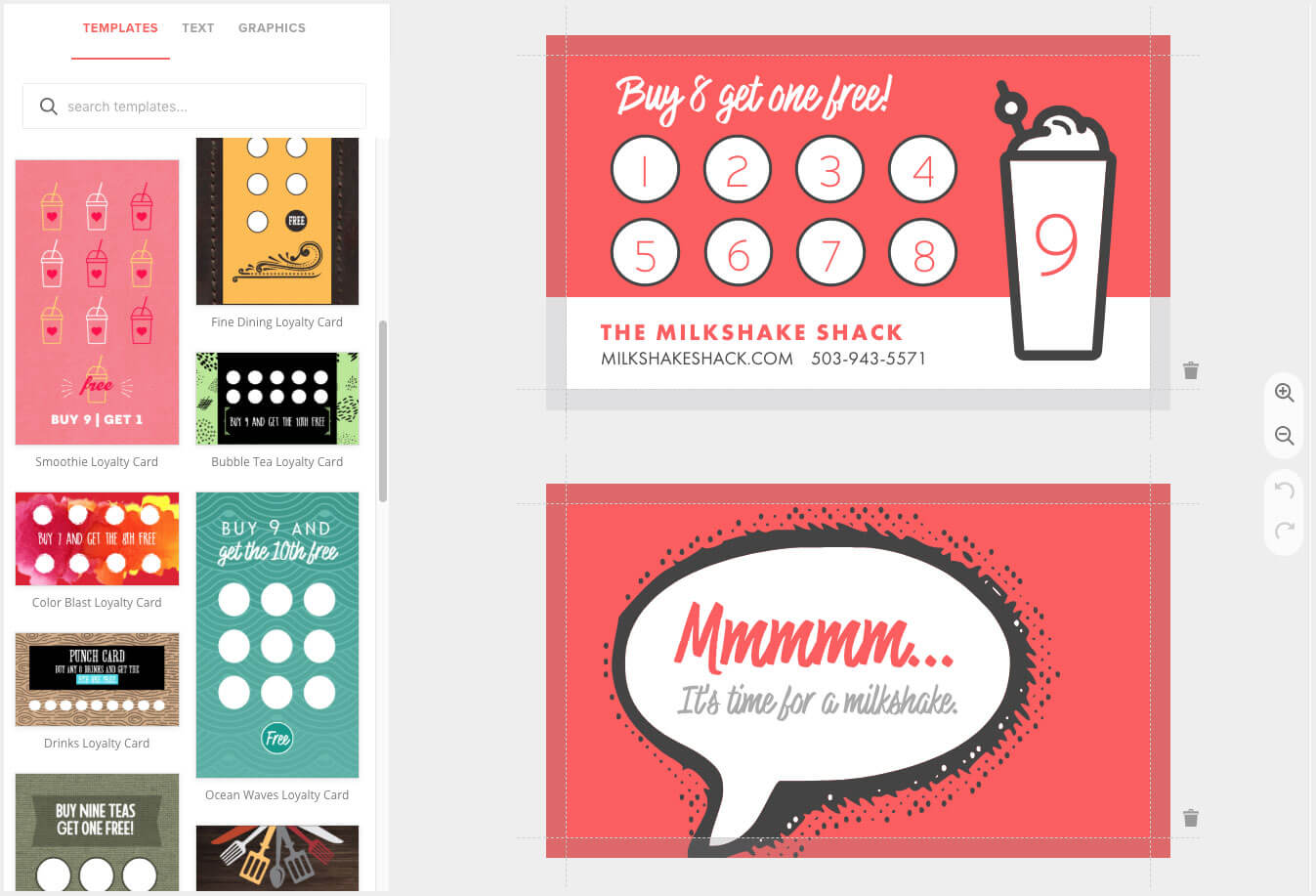 Loyalty Card Maker, Custom Punch Cards - Musthavemenus Intended For Business Punch Card Template Free