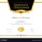 Luxury Certificate Template With Elegant Border In High Resolution Certificate Template