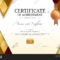 Luxury Certificate Vector & Photo (Free Trial) | Bigstock Intended For Elegant Certificate Templates Free