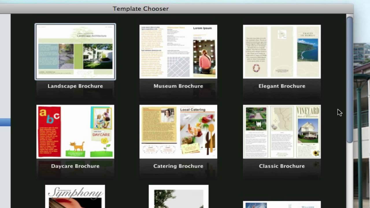 create a brochure in word for mac