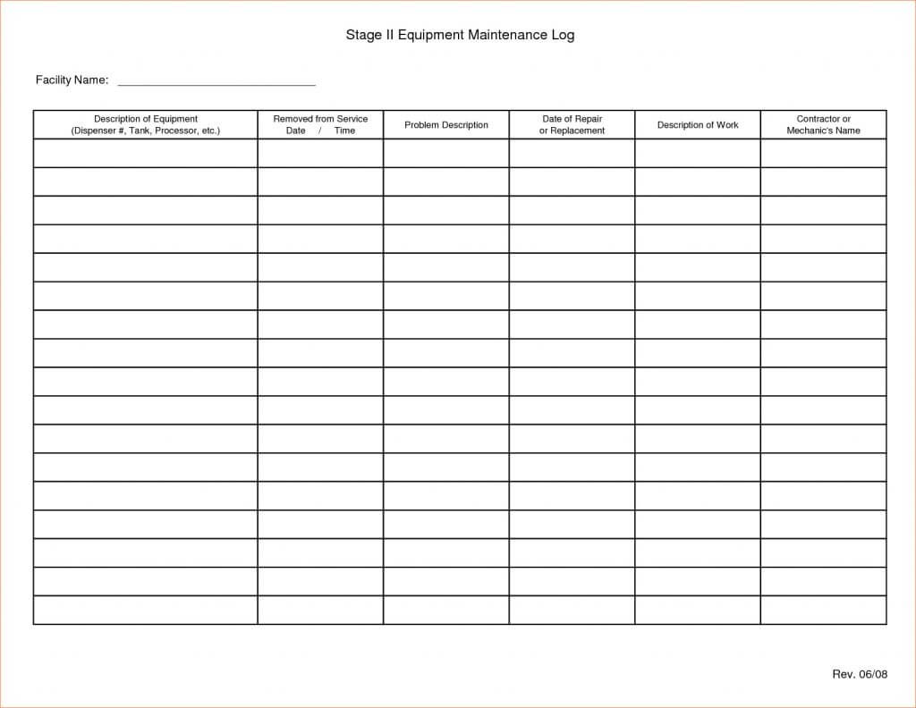 Maintenance T Template Schedule Excel Free Format Building With Mechanic Job Card Template