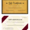 Make My Own Gift Card | Certificatetemplategift For Homemade Gift Certificate Template