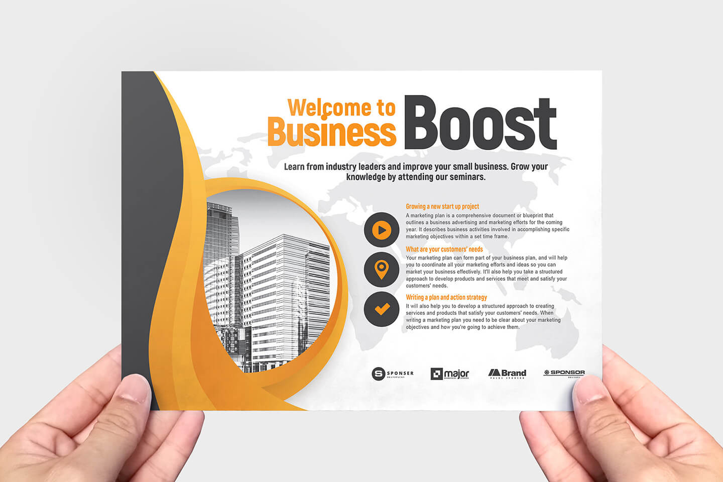 Marketing Seminar Flyer Template V2 – Brandpacks Intended For Welcome Brochure Template