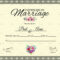 Marriage Certificate Template With Regard To Certificate Of Marriage Template