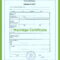 Marriage Certificate Translation Within Marriage Certificate Translation From Spanish To English Template