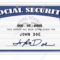 Mock Up Of A Social Security Card Done In Photoshop With Social Security Card Template Photoshop