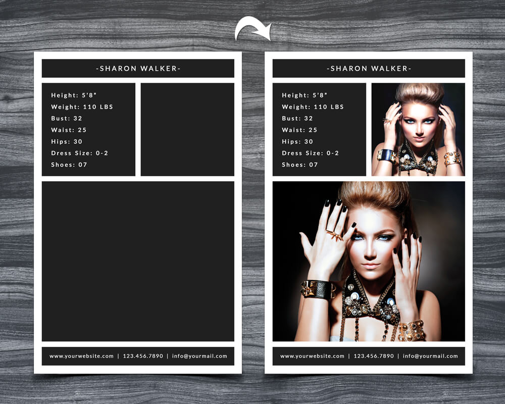 Model Comp Card Template throughout Free Comp Card Template