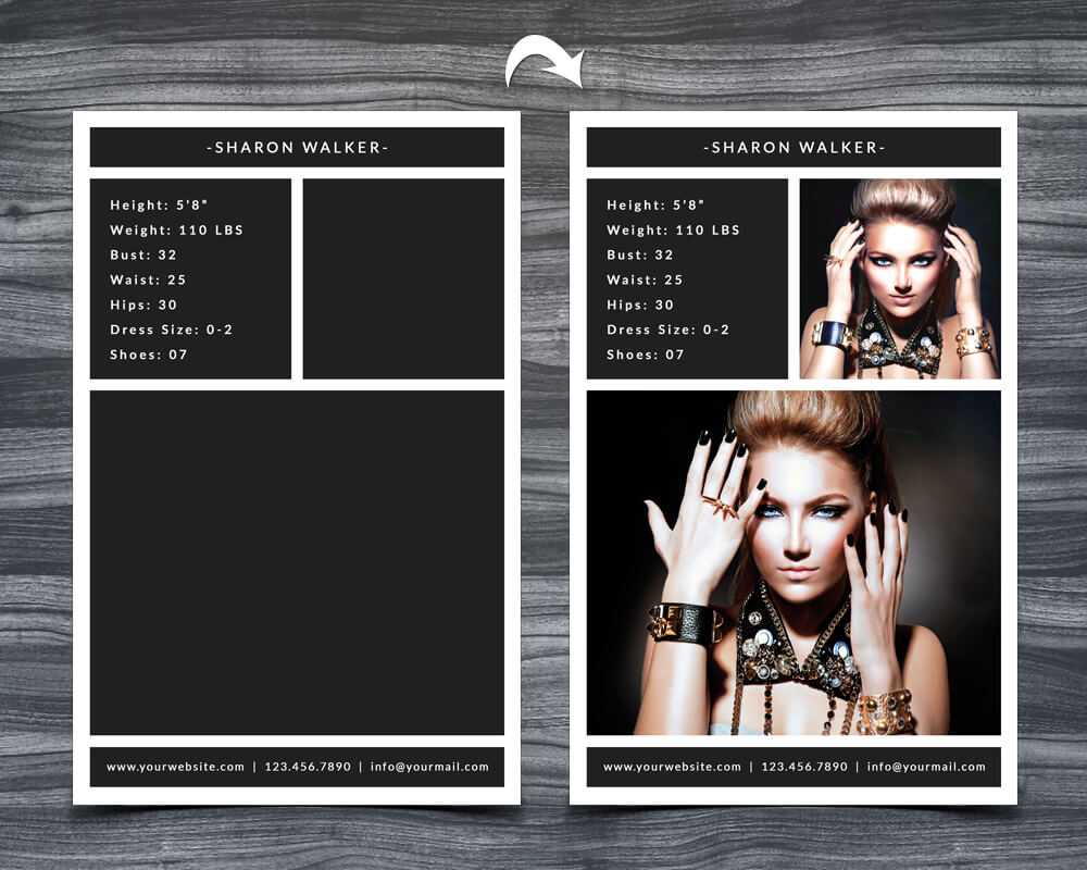 Model Comp Card Template Throughout Free Comp Card Template 