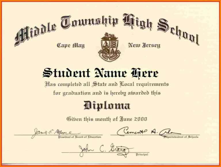 Model Diploma Word Download Calep midnightpig co For Free School 