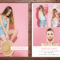 Modeling Comp Card Template, Fashion Model Comp Card, Ms Word & Adobe  Photoshop Template, Instant Download Intended For Comp Card Template Download