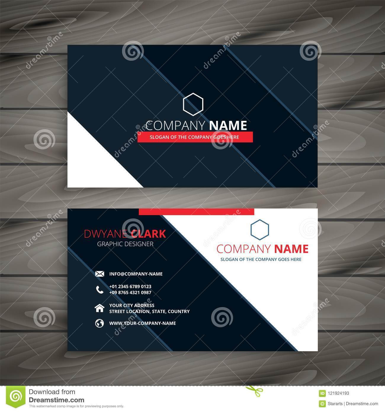 Modern Business Card Design Template Stock Vector Inside Modern Business Card Design Templates