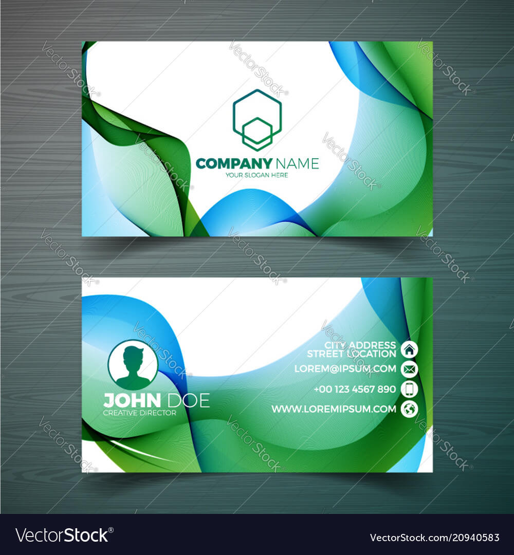 Modern Business Card Design Template With Within Modern Business Card Design Templates