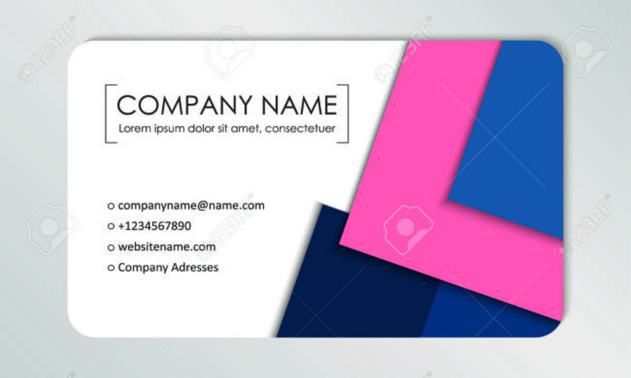 Modern Business Card Template. Business Cards With Company Logo Within Call Card Templates
