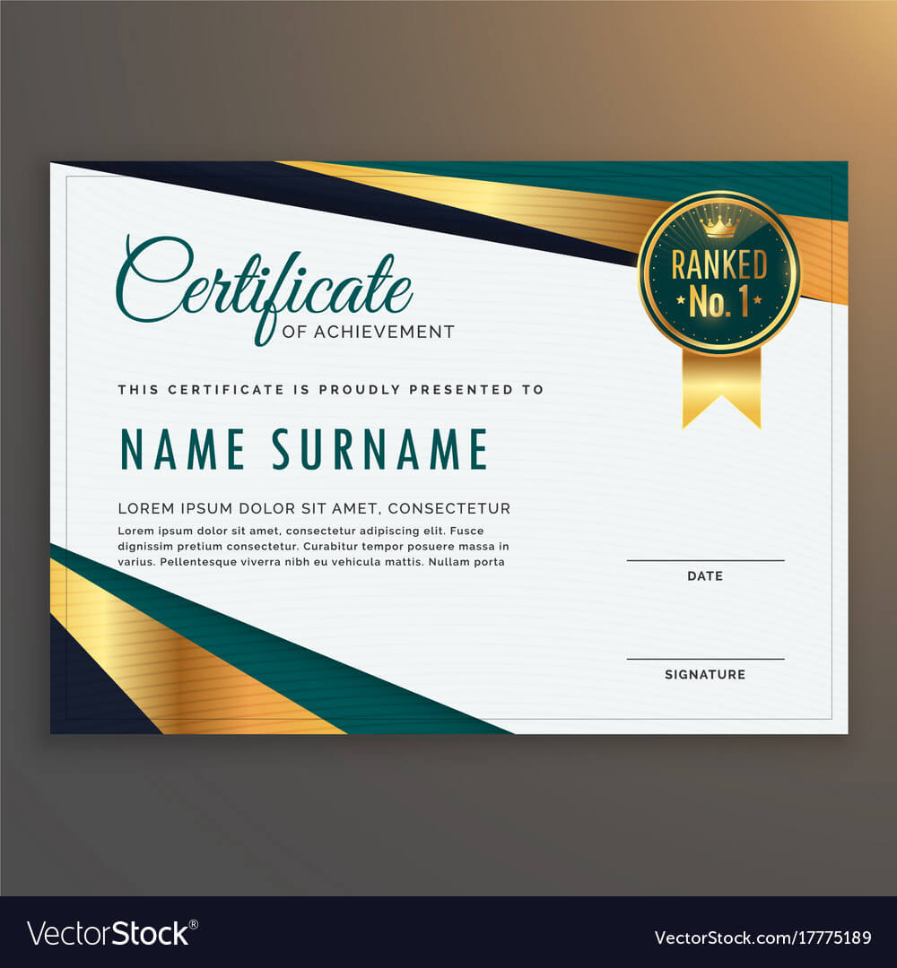Modern Certificate Design – Calep.midnightpig.co Throughout Design A Certificate Template