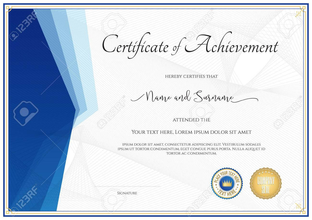 Modern Certificate Template For Achievement, Appreciation, Participation.. With Regard To Templates For Certificates Of Participation