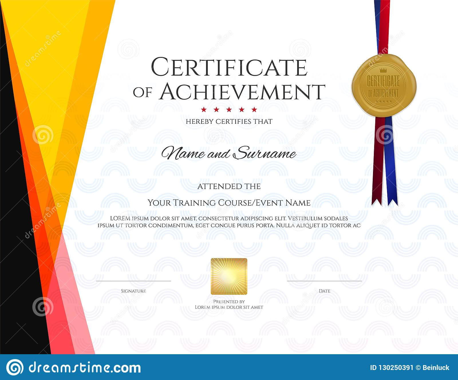 Modern Certificate Template With Elegant Border Frame Pertaining To Certificate Border Design Templates
