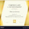 Modern Certificate Template With Elegant Border With Landscape Certificate Templates