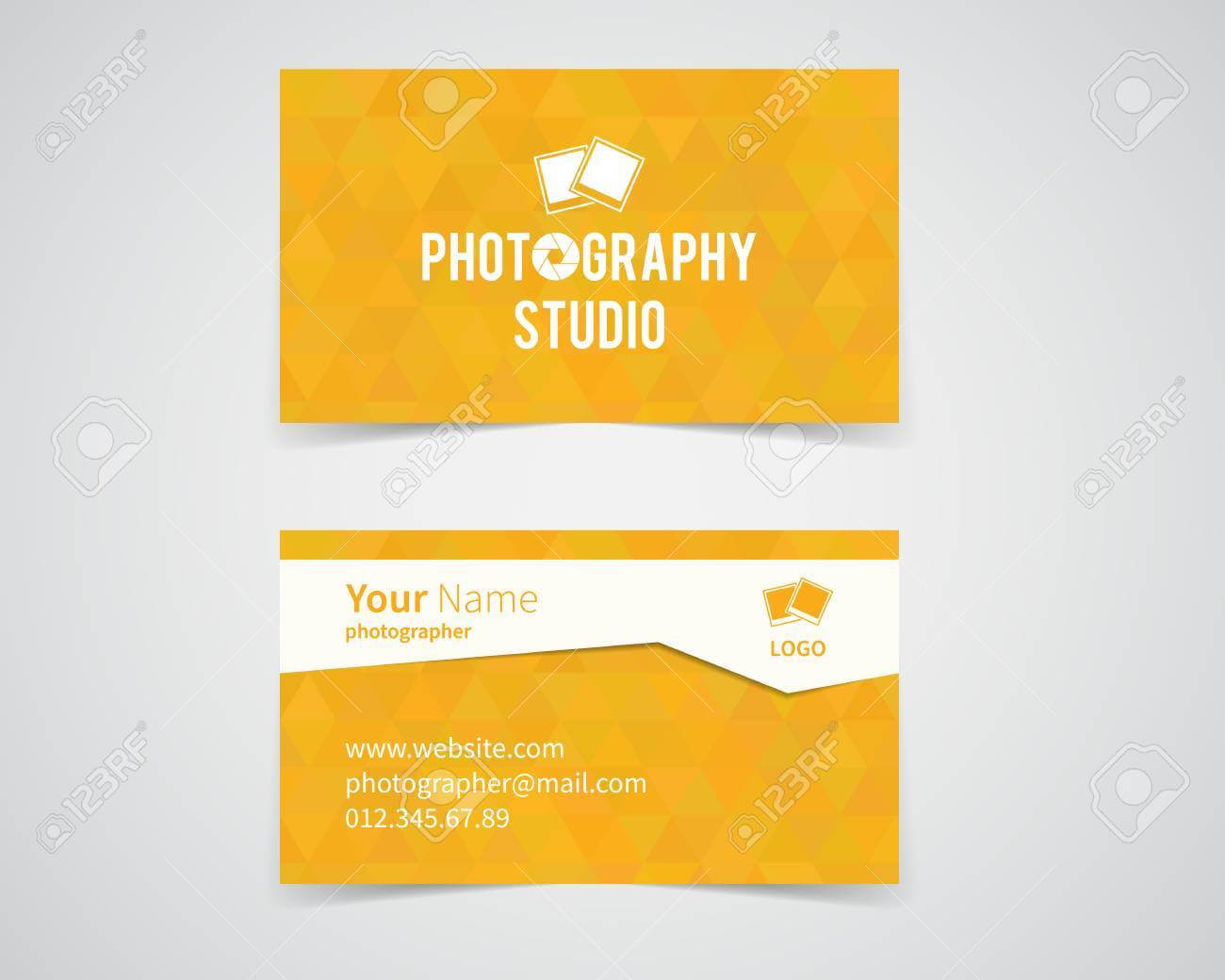 Modern Light Business Card Template For Photography Studio. Unusual.. Within Photographer Id Card Template
