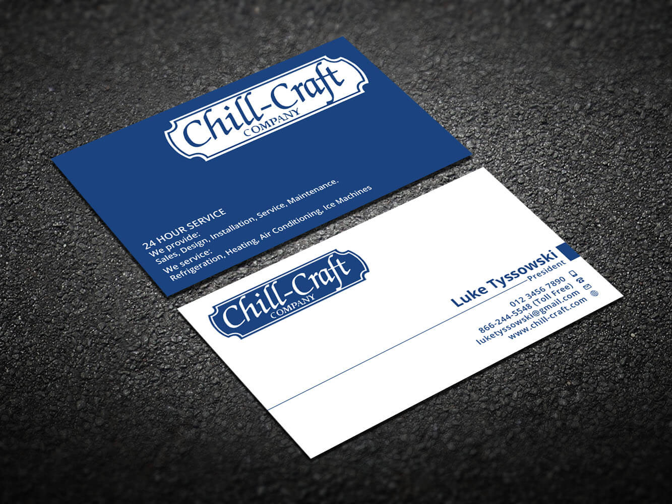 Modern, Professional, Hvac Business Card Design For Chill Regarding Hvac Business Card Template