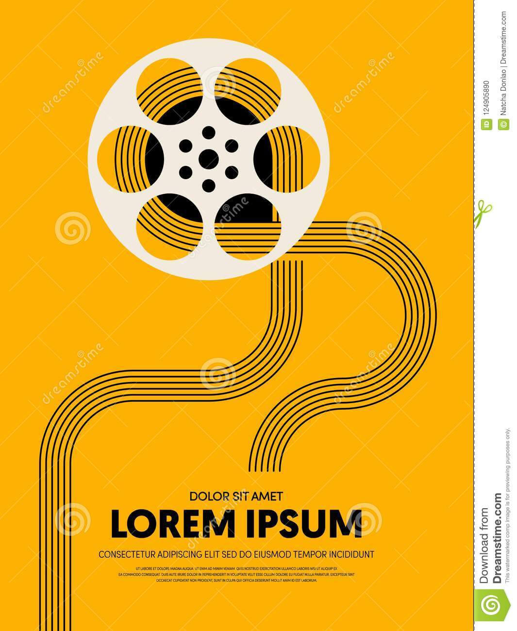 Movie And Film Festival Poster Template Design Modern Retro With Regard To Film Festival Brochure Template