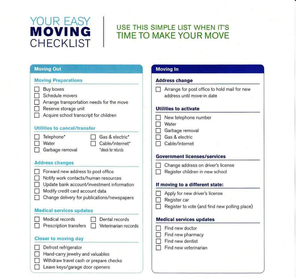Moving Checklist Template Templates Word Dsheet House Move In Credit Card Size Template For Word