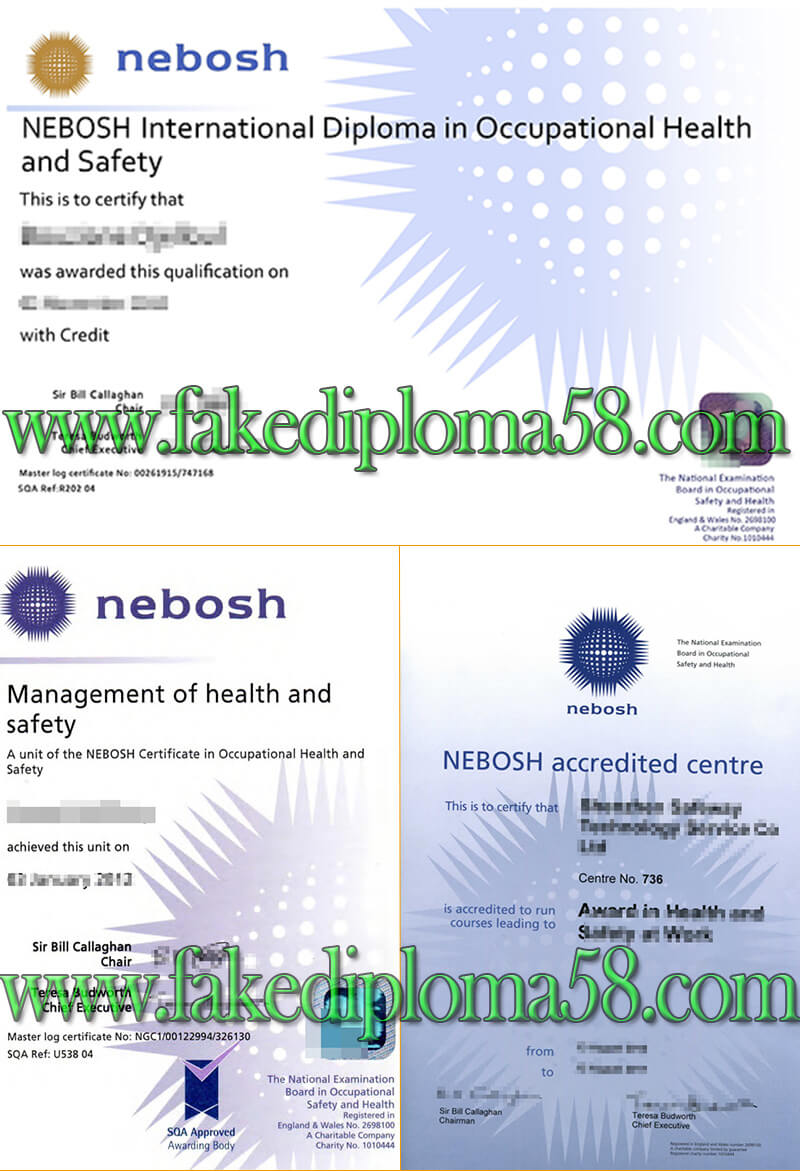 Nebosh Sample, Nebosh Certificate Sample Fakediploma58 For Ged Certificate Template